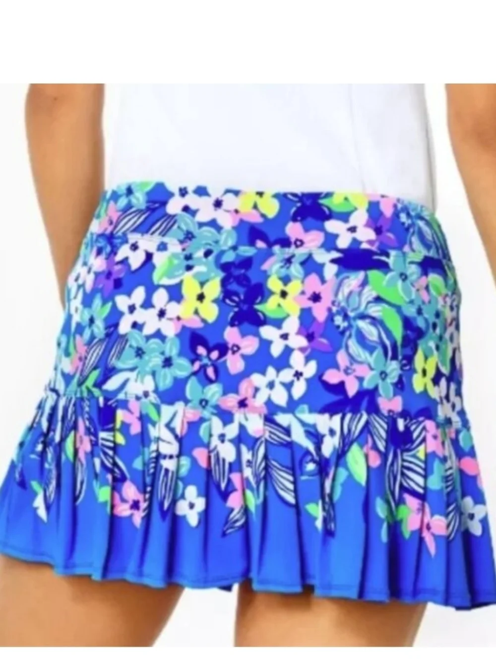 Lilly Pulitzer Luxletic Taye Skort Floral Pleated Athletic Golf Tennis Small - Picture 8 of 9